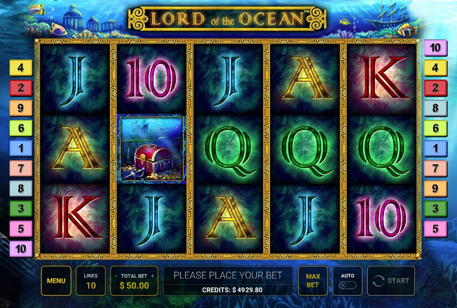 Darstellung des Lord of the Ocean Slots Hauptspiels